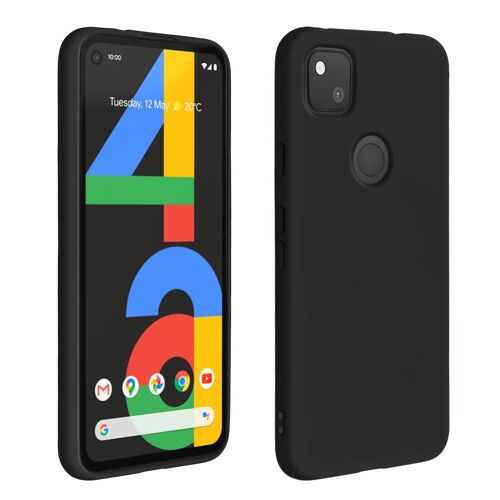 Coque Google Pixel 4A Silicone Semi-rigide Finition Soft Touch noir