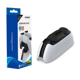 Poignée De Jeu Ps5 Type De Contact Chargeur De Siège Double P5 Avec Lumière D'affichage Led Siège De Charge À Double Poignée Chargeur De Poignée P5