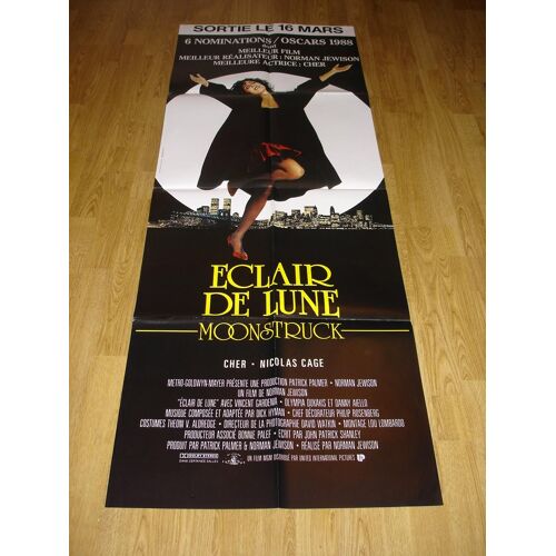 Eclair De Lune - Pré Affiche Originale De Cinéma - Format 60x160 Cm - De Norman Jewison Avec Cher, Nicolas Cage, Danny Aiello - Année 1987