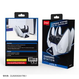 Chargeur De Siège Ps5 Mini Triangle Chargeur De Contrôleur De Jeu Ps5 Contrôleur Ps5 Chargeur Double Siège Avec Lumière Led
