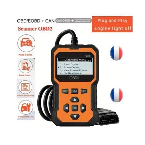Obd2 Diagnostic Scanner Lecteur Code Erreur Valise Diag Auto Outils Diagnostics Scanner Obdii Lecture Effacement Codes