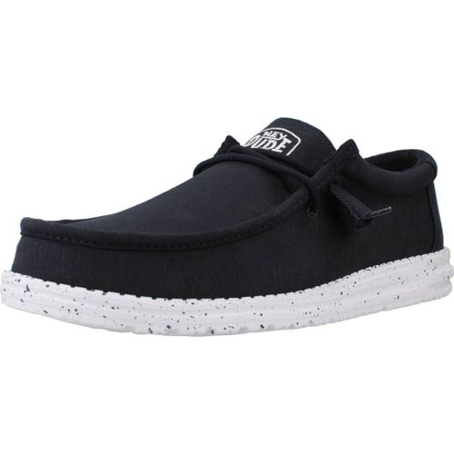 Hey Dude Wally Slub Canvas Colour Bleu
