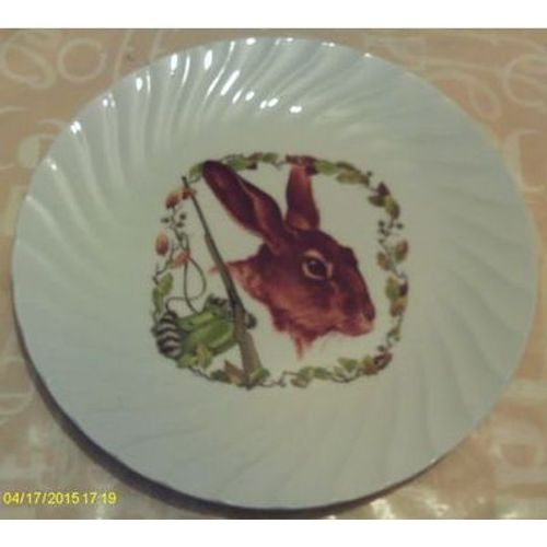 Vintage - Assiette Décorative - " Fine Porcelaine - Manufacture De Châtres S/ Cher "