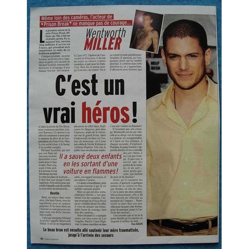 France Dimanche N°3150, Coupure De Presse: Wentworth Miller, Prison Break