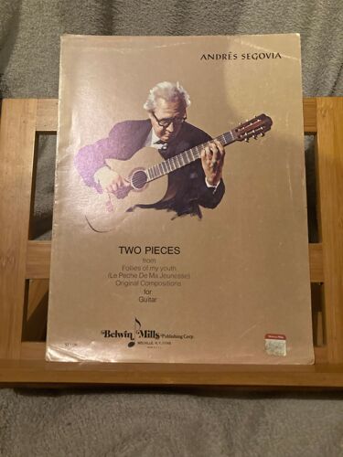 Andres Segovia Deux Pièces Pour Guitare Partition Éditions Belwin Mills Si 109