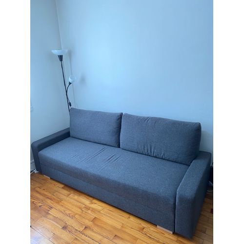 Canapé Gralviken - 3 Places Convertible Gris Ikea