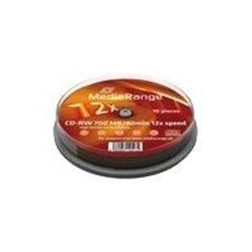 MediaRange - 10 x CD-RW - 700 Mo (80 min) 12x - spindle