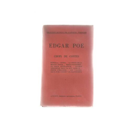 Edgar Poe - Choix De Contes