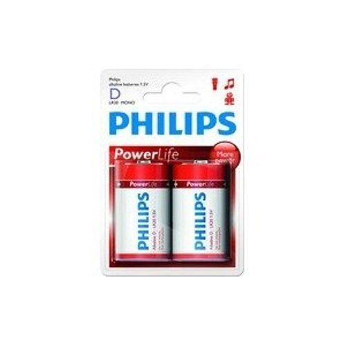 Philips Power Life LR20P2B - Batterie 2 x D - Alcaline