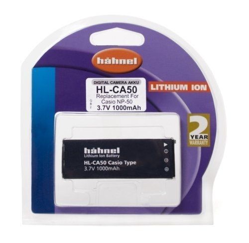 HAHNEL - BATTERIE LI-ION EQUIVALENTE CASIO NP-50 - 3,7 V - 1000 MAH