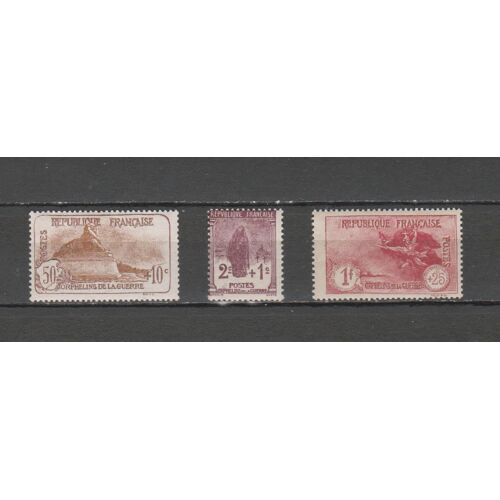 France N° 229 À 231 = 3 Timbres Neufs** De 1928 Cote = 305 €