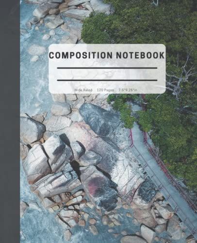 Composition Notebook: Island And Trees, Wide-Ruled, 7.5 X 9.25, 1120 Pages, For Kids, Teens, And Adults, Gamer (Composition Notebooks)