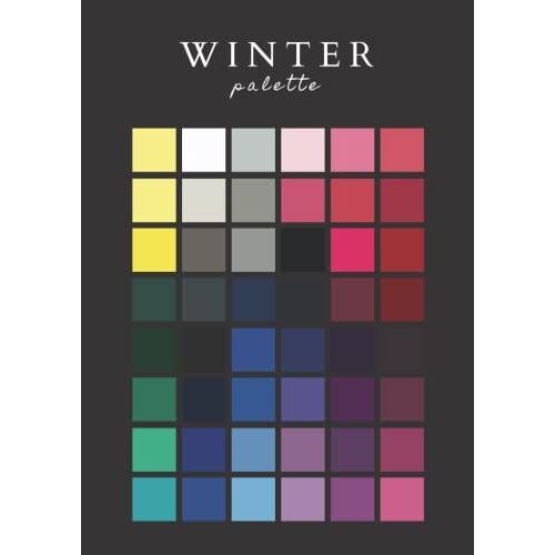 Winter Palette Armocromia: Quaderno A Righe Grande Formato A4: Palette Inverno