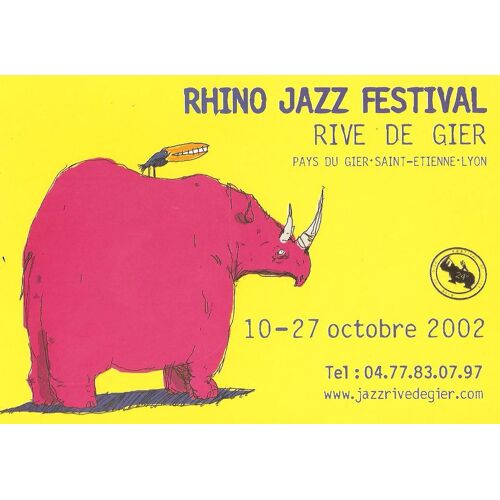 Carte Postale, Rhino Jazz Festival, Rive De Gier Du 10 Au 27 Octobre 2002