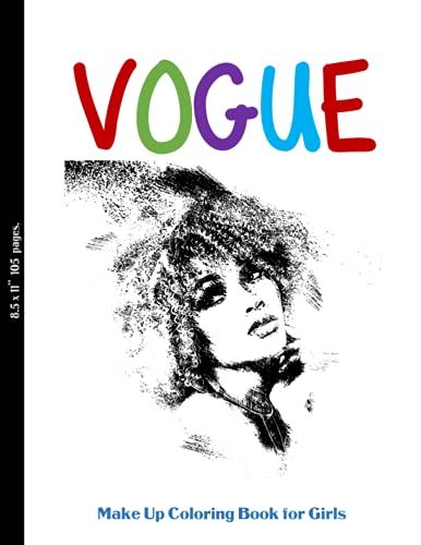 Vogue Coloring Book: Coloring Book Face Women Nature | Make Up Coloring Book | With Dot Grid Guide