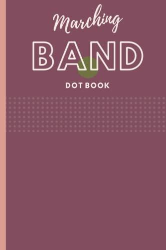 Marching Band Dot Book - Maroon Marching Band Director Notebook