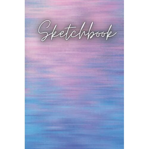 Sketchbook: A 6x9" 120page, Blank, Purple Designed Personal Sketchbook