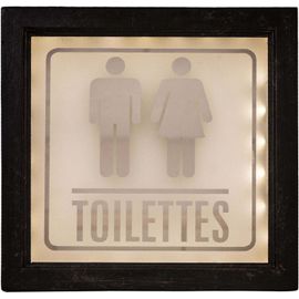 Tableau lumineux Toilettes