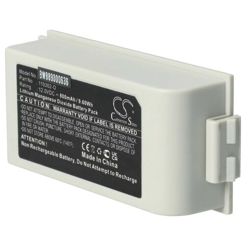 vhbw Pile compatible avec Schiller FRED easyport appareil médical (800mAh, 12V, Li-MnO2)