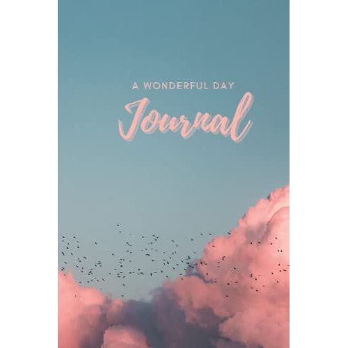 Journal: Colorful Cloudy Blank Lined Journal 6x9" Notebook