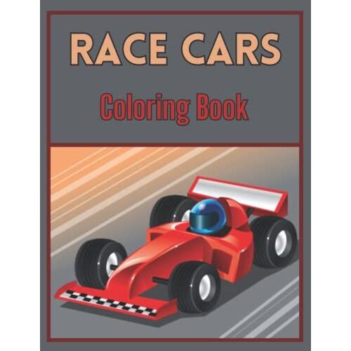 Race Cars Coloring Book: 30 Sport Cars Coloring Book For Adults Great Gift