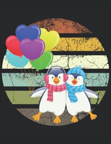 Notebook: Penguin With The Balloons 3
