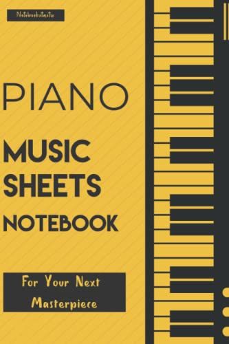 Piano Music Sheets Notebook To Write Your Next Masterpiece: Music Manuscript Paper / White Marble Blank Sheet Music / Notebook For Musicians / Staff ... And More * Large * 12 Stave * 122 Pages *