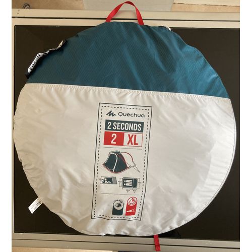 Tente De Camping Quechua - 2 Seconds Xl - 2 Places - Fresh & Black