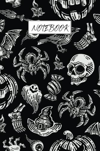 Notebook: Halloween Composition Notebook Paperback Journal "6 X 9" Inch, 120 Pages