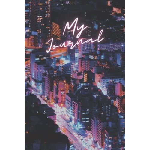 Notebook: Cityscape Print Composition Journal - 100 Fine Lined Pages - Medium Size 6 X 9 (Landscape Cityscape Notebooks)