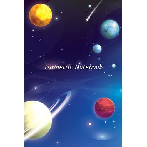 Space Isometric Notebook With Index: Isometric Notebook Grid Graph Paper