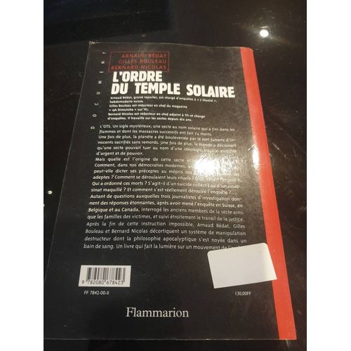 L'ordre Du Temple Solaire - Les Secrets D'une Manipulation