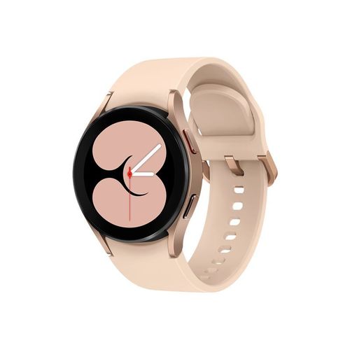 Samsung Galaxy Watch4 - 40 mm - or rosé - montre intelligente avec bracelet sport - rose - affichage 1.19" - 16 Go - NFC, Wi-Fi, Bluetooth - 4G - 25.9 g