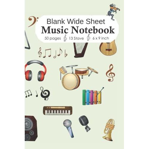 Music Writing Book For Kids: Blank Sheet Music Composition And Notation Notebook | Staff Paper |Music Composing | Songwriting |