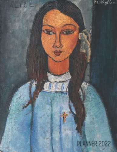 Amedeo Modigliani Planner 2022: Alice Painting Organizer | Artistic Cubism Art Painting Of Native Indian Woman