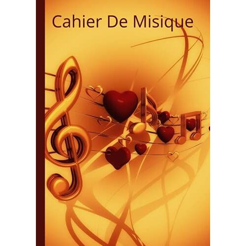 Cahier De Musique: Carnet De Musique Avec Portée Et Carreaux