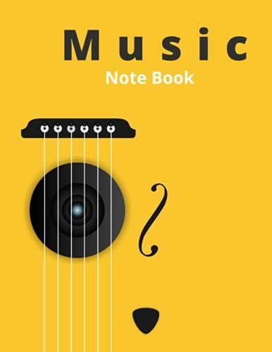 Blank Sheet Music Notebook: | Music Manuscript Paper Notebook | 100 Pages | Full 8,5'' Wide X 11'' High | Ideal Gift For Musicians And Composer Or Songwriters