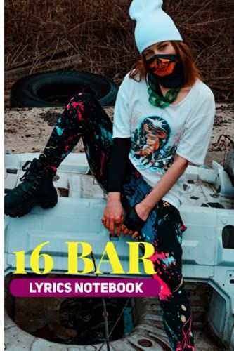 Musical Rap Notebook: 16 Bar Lyrical Note Book