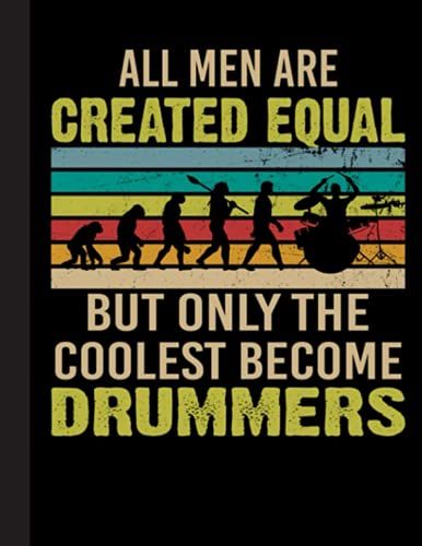 The Coolest Become Drummers Notebook: Drummers & Drumming Notebook Journal Diary Planner Gift For Female Rock Music Band ... Perfect Gift Idea For Birthday & Christmas
