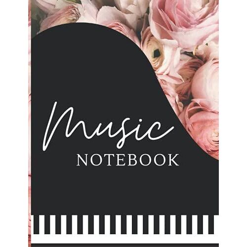 Music Notebook: Piano Manuscript Notebook, Blank Music Staff For Songwriting, 12 Staves Per Page (8.5 X 11) 120 Pages , Perfect Music Writing Notebook ... For Musicians, Music Teachers And Students.
