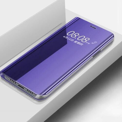 Samsung Galaxy S8, Étui Housse Folio De Protection Miroir Clear View Transparent Étui Pour Samsung Galaxy S8 -Violet