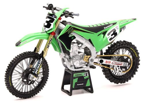 Moto Miniature Kawasaki 450 Kxf Eli Tomac 1/6 Ème Newray