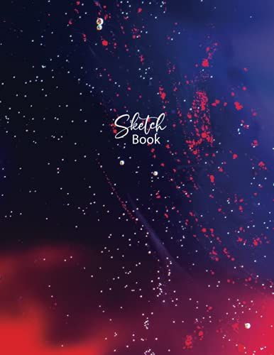 Sketchbook: Blank Drawing Book For Painting, Drawing, Writing, Sketching And Doodling 8.5 X 11" 120 Pages Wide Papers (Abstract Colorful Oil Canvas Cover Vol-1)