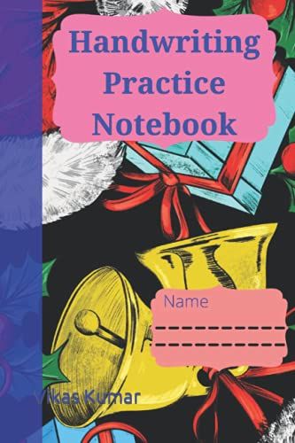 Handwriting Practice Notebook: 100 Blank Handwriting Practice Paper With Dotted Lines For Cursive And Handwriting Practice For Kids, Adults And Teens With Christmas Theme Cover
