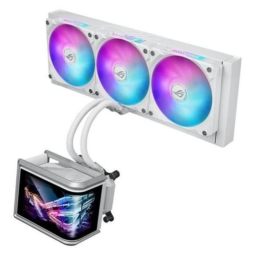 ASUS ROG Ryuo IV SLC 360 ARGB - White Edition - système de refroidissement liquide de processeur - Taille de radiateur : 360 mm - (pour : LGA1700, LGA1851, AM4, AM5) - cuivre - 120 mm
