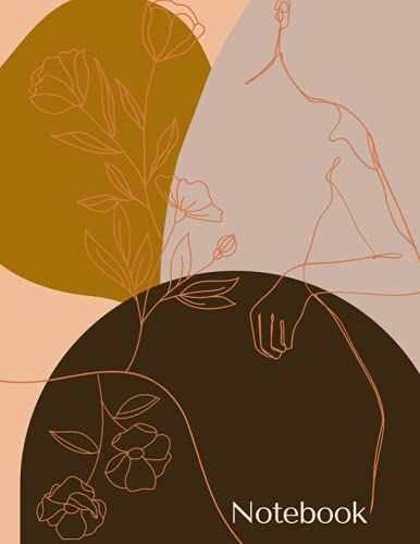 Notebook: Modern And Unique Notebook With Organic Forms For Her (Beige)