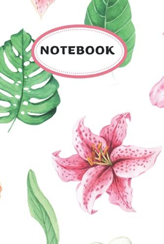 Notebook: 6.9 110 Pages Flowers Colorful Back To School Notebook For Teachers Students Kids And Teens Pretty Notebook,: Cute Gift For Home School College For Writing Notes