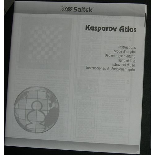 Notice Kasparov Atlas Chess By Saitek