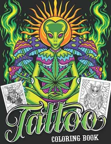 Tattoo Coloring Book: Traditional Old School Sugar Skulls Beautiful Modern Creative Art Tattoo Designs Coloring Book For Adults Perfect For Relaxation Drawings For Adults