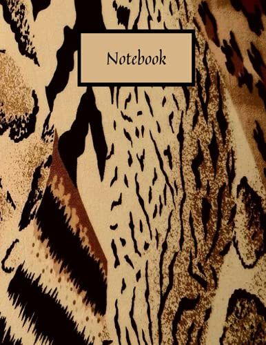 Notebook: Leopard Print Notebook (Diary, Journal): Perfect Gift For Animal Lovers Lined 120 Pages Notebook - Large 8.5'' X 11'' - New Design